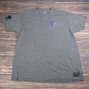 Howitzer Patriot Mens 2XL Gray Graphic Tee T Shirt USA America